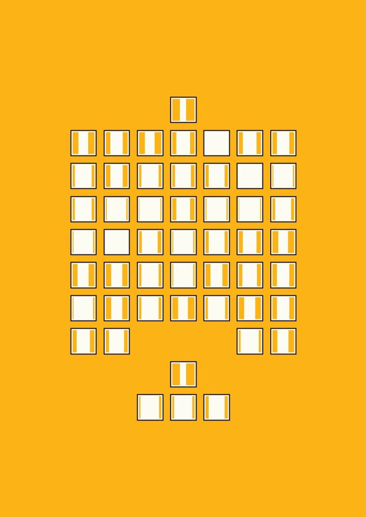 Data art illustration inspired by Kafka on the Shore.